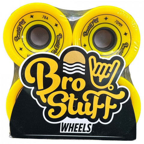 Колеса для скейтборда Bro Stuff 78A - Yellow 70мм