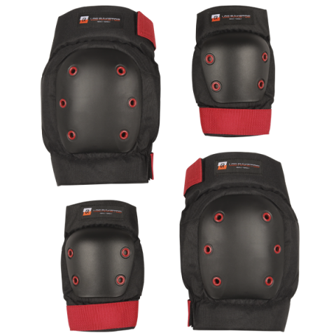 Комплект защиты Los Raketos COMBI LRK-008 BlackRed M